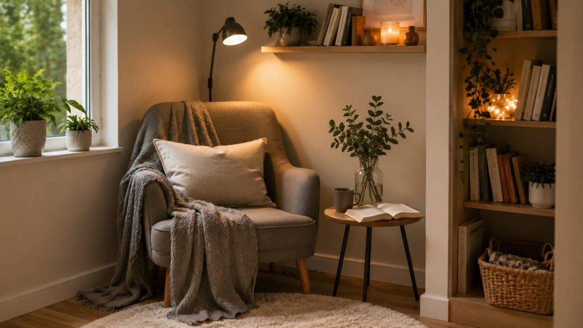 Coin lecture : comment créer un espace cosy dans 5 m²
